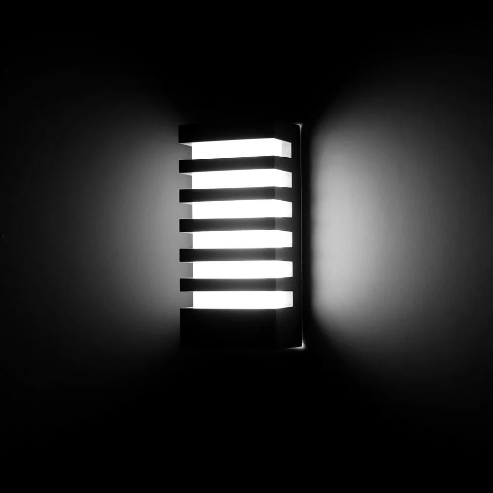 Светодиодный настенный светильник Современный COB светодиодный настенный светильник водонепроницаемый алюминиевый настенный светильник для внутреннего наружного двора сада крыльца коридора