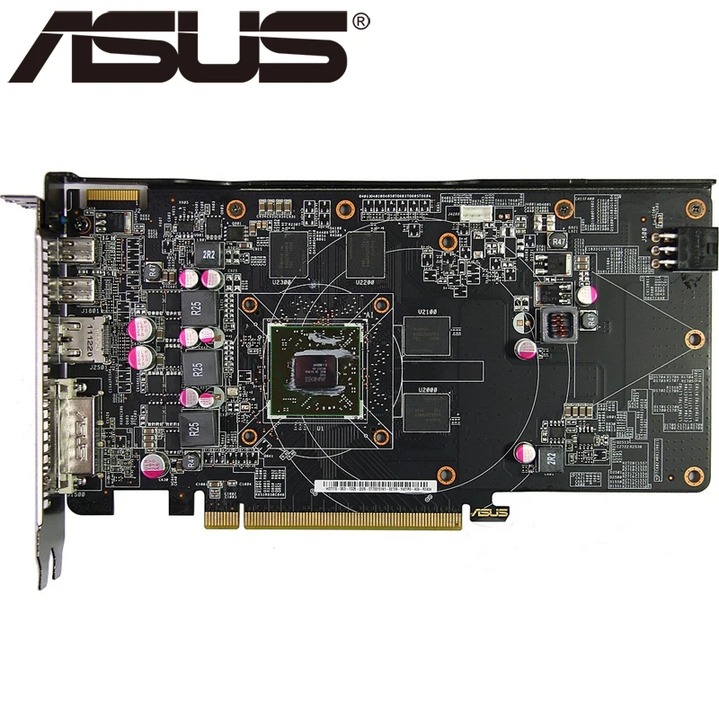 ASUS видеокарты HD 7770 1 ГБ 128 бит GDDR5 видеокарта для ATI Radeon HD7770 VGA карты используется