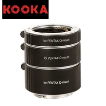 KOOKA KK-PQ47A Aluminium Alloy Extension Tube Set TTL Exposure for Pentax Q-Mount Mirrorless Cameras (10mm 16mm 21mm)