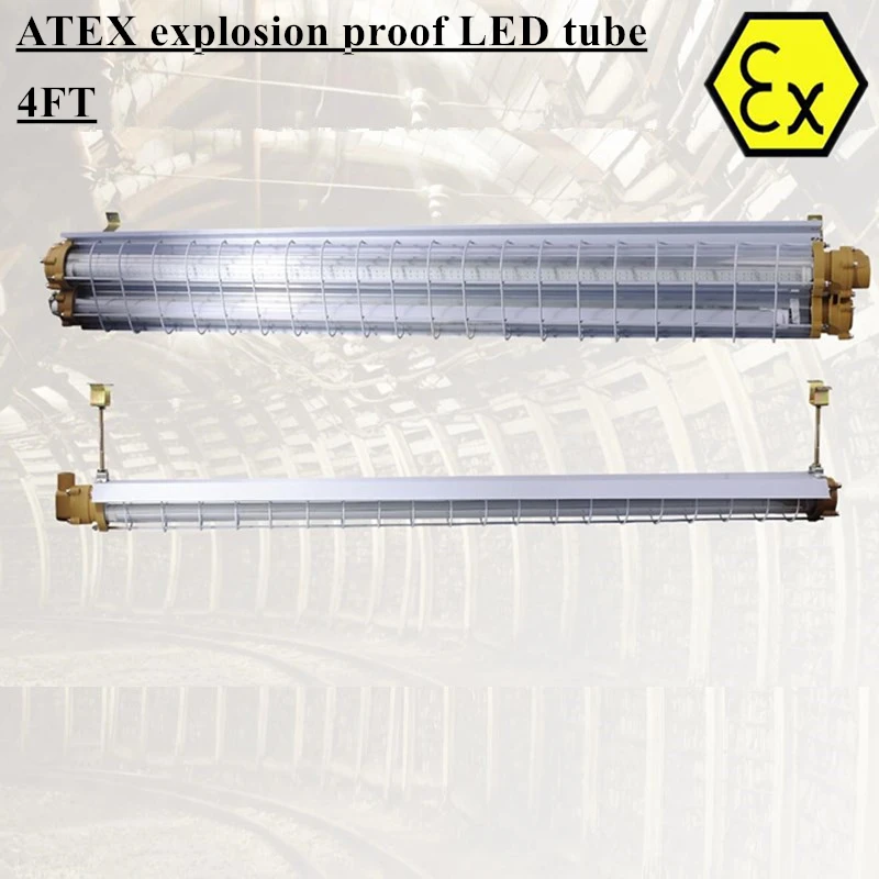 Atex взрывозащищенный линейный светодиодный фонарь 2ft 4ft взрывозащищенность светодиодный трубки зоны 1 зоны 2 600 см 1200 см светодиодный свет пробки