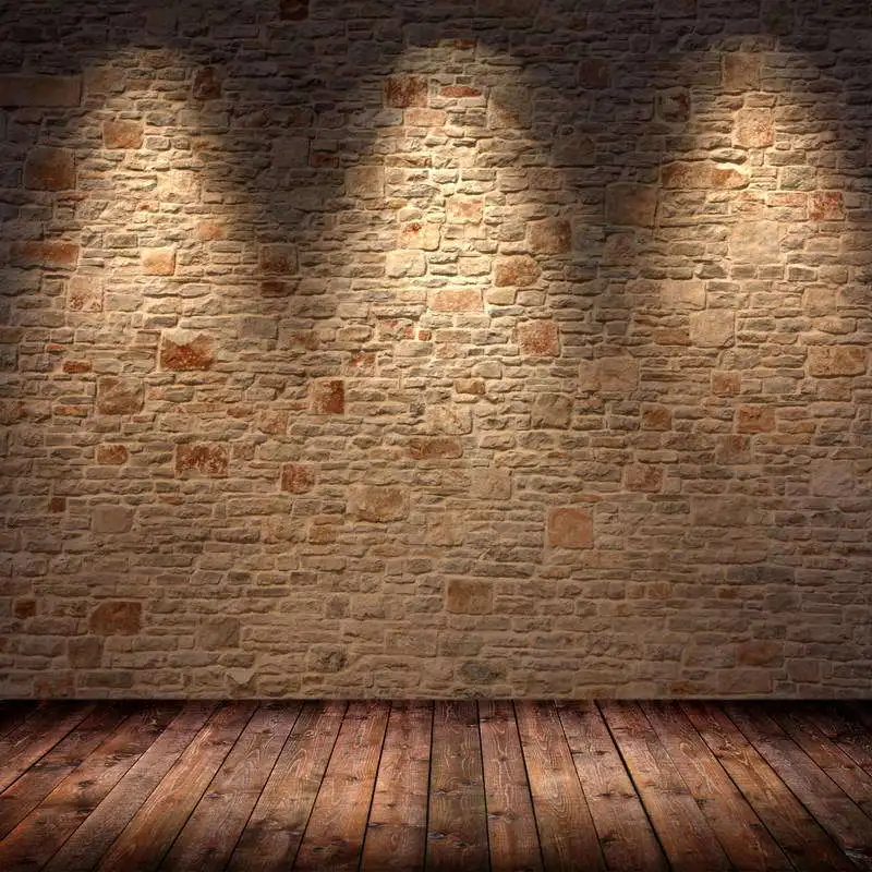 1 Vinyl Brick Wall Wood Floor Wedding Custom Photography