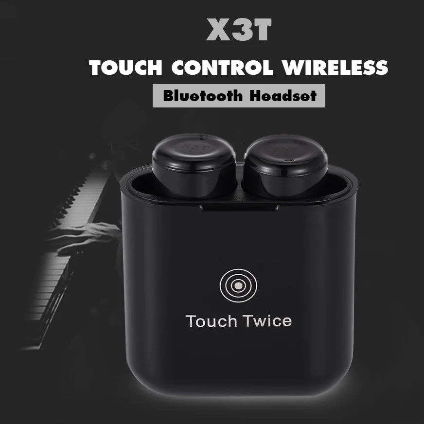 

Accewit X3T Touch Control Earbuds Earphone Wireless Bluetooth Mini Sport Earphones With Charging Case for Smart Phones