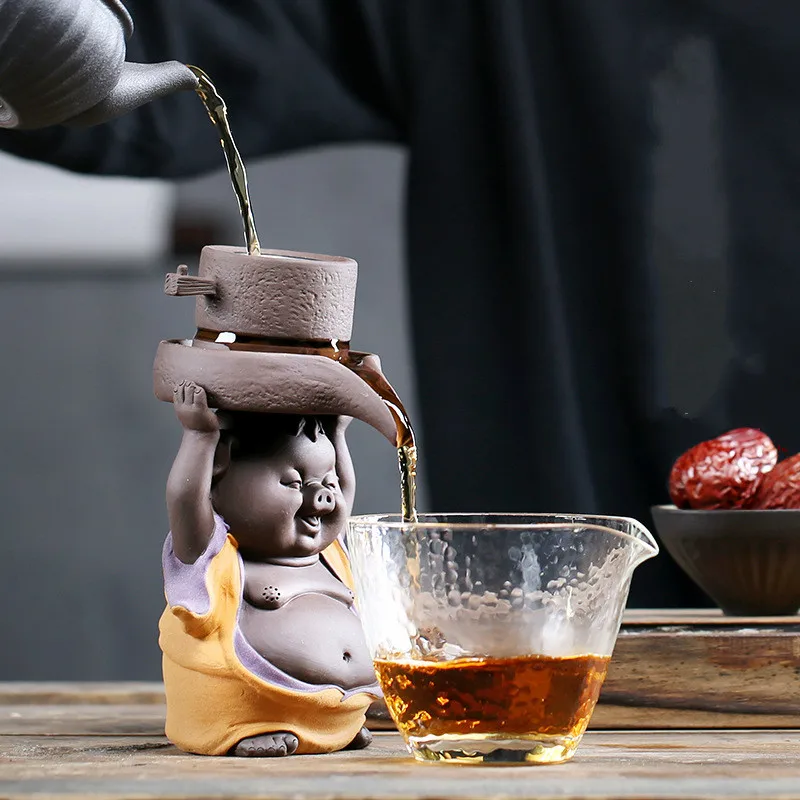 

Purple Sand Pig Statue Tea Filter Coffee Filtration tea filter tea strainer tea cup strainer