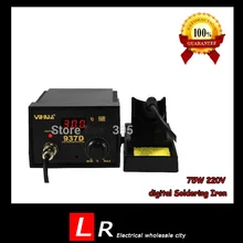 Pro 75 Вт 220 В цифровая паяльная станция утюг Ручка Тепло Карандаш Инструментов Оптовая цифровая паяльная станция электрический сварочный инструмент