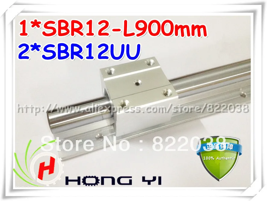 

1pcs SBR12 -900mm Linear Rails + 2pcs SBR12UU Bearing Block Slide for CNC DIY