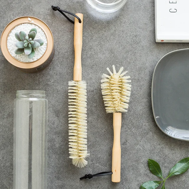 Cup Mug Cleaning Brush Wooden Handle Dishes Bottle Pan Pot Washing Brushes Multifunctional Kitchen Cleaning Accessories Tools 1