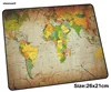 world map mousepad 26x21cm gaming mouse pad big gamer mat locked edge game computer desk padmouse keyboard High-end play mats ► Photo 1/5