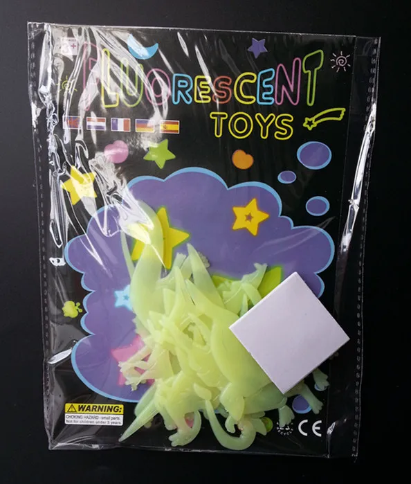 9 шт./упак. динозавр светится в темноте наклейки на стену светящаяся домашняя