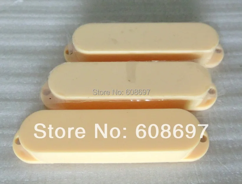 

Sell Free Shipping Guitar parts 2SETS/Pack single coil guitar pickup cover Cream color colsed pickup cover