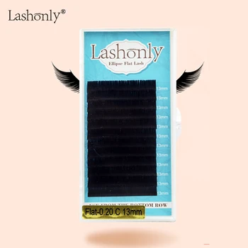 

Lashonly Matte Flat False Eyelash Soft Ellipse Split Tips Faux Mink False Eyelash Extension individual volume eyelash