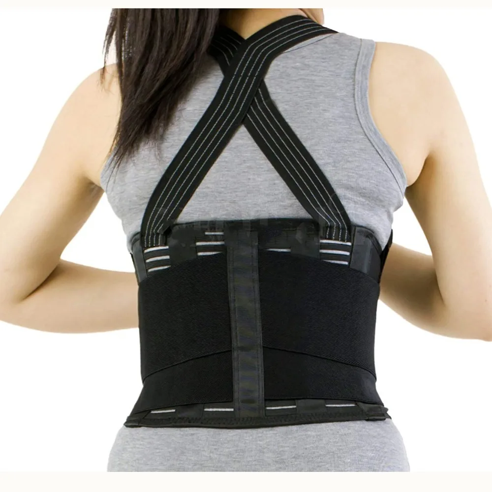 

Removable Shoulder Straps Lower Back Pain Belt Lumbar Support Belt For Heavy Work Lifting Exercise Waist Brace Belt Corset