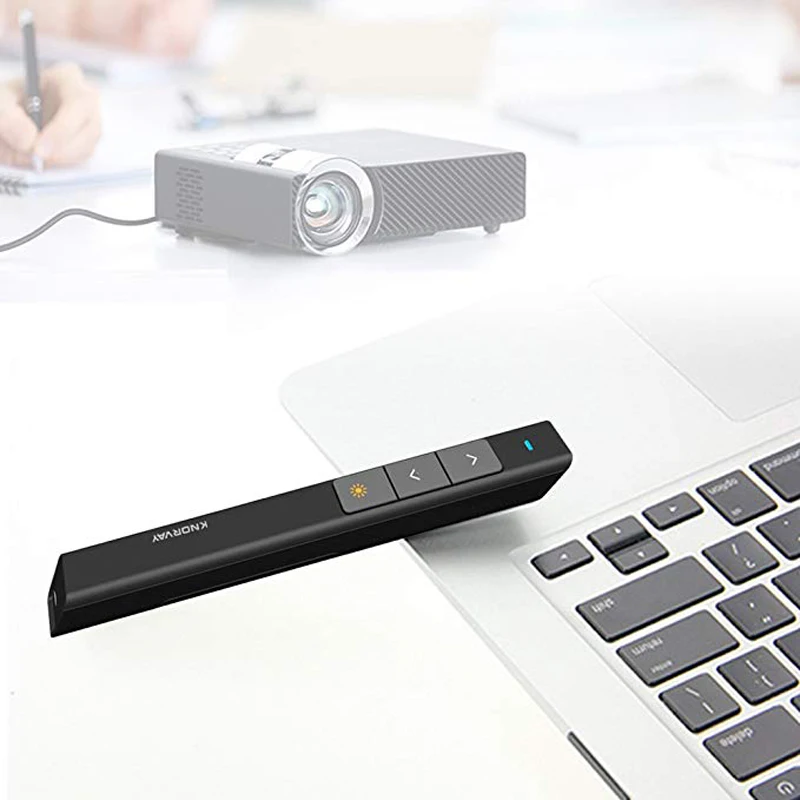 Wireless Presenter Laser Pointer Projection Pen 2.4GHz Powerpoint PPT USB Presentation Slides Remote Control Flip Pen