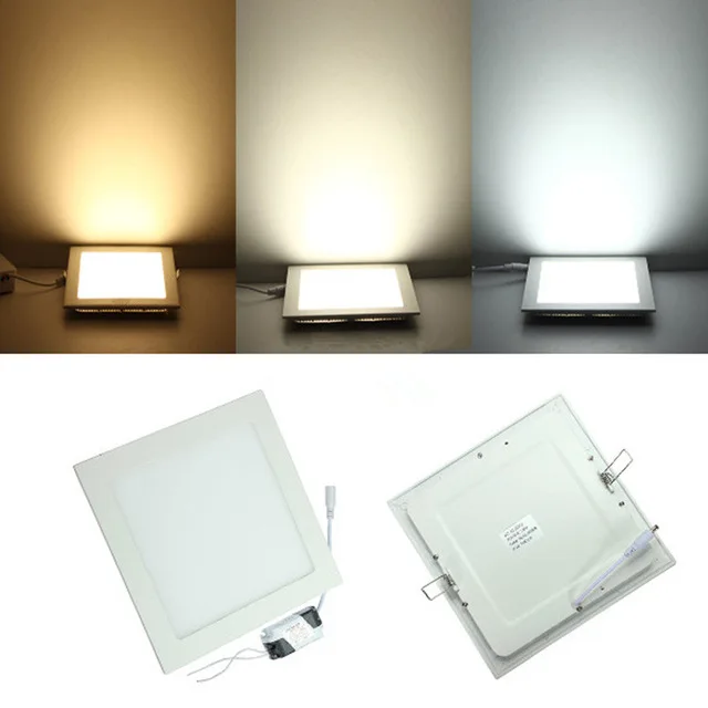 Conduziu a Luz do Painel Design Ultra Fino 6 9w12w 15 25 Led Teto Recesso Grade Downlight Quadrado 3 w 1 de intensidade, 3w, 6w, 9w12w, 15w, 25w, frete grátis