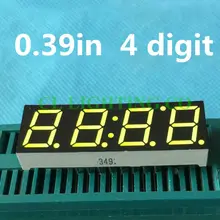 7-сегментный Дисплей afficheur 4 цифры светодиодный часы 7-сегментный Дисплей 0,39 дюймов общий анод 4 цифровые часы режущий диск 0,39 зеленый