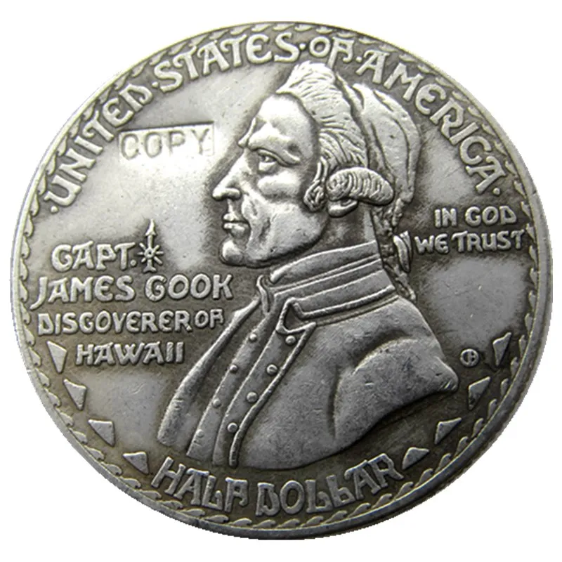 

1928 Hawaiin Commemorative Half Dollars Silver Plated Copy Coins