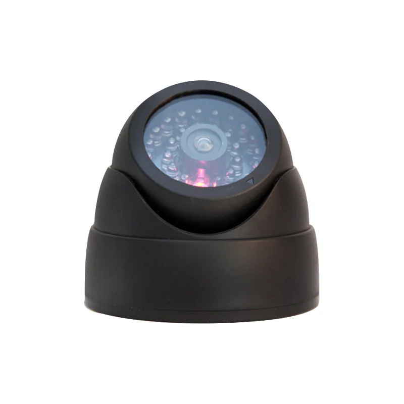 

Outdoor CCTV Fake Simulation Dummy Camera Home Surveillance Security Dome Mini Camera Flashing LED Light Fake Camera Black