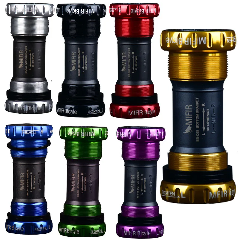 

Heat 68 / 73mm bicycle bottom bracket shaft MTB bicycle bottom bracket waterproof CNC aluminium alloy BB crank shaft type parts