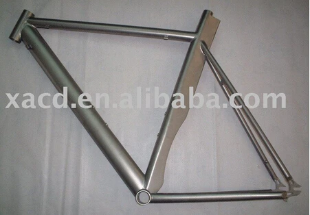 

Blade Ti bicycle frame with special seat post design customized titanium bike frame made XACD blade Ti bike frame