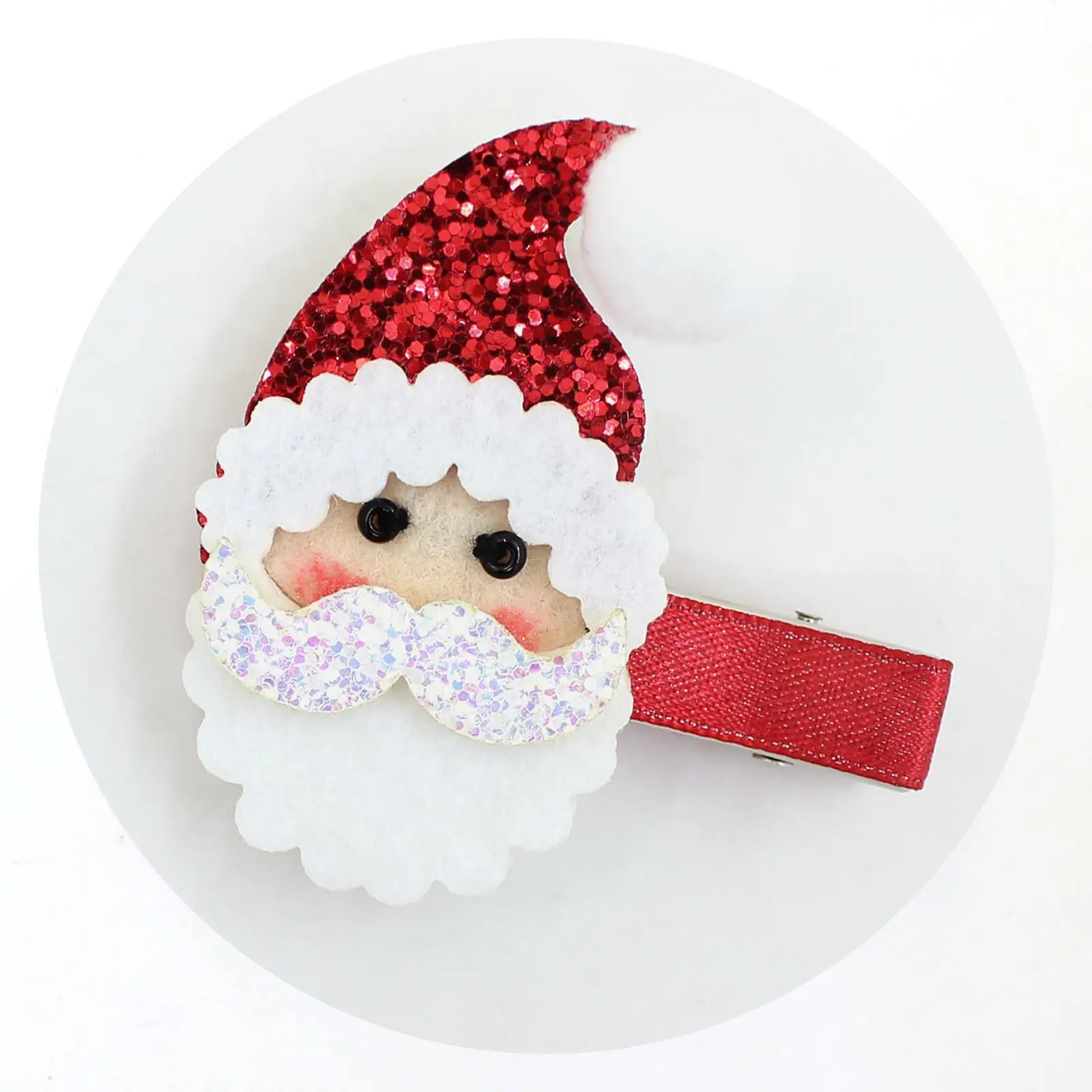 5 шт. детская шпилька в стиле Санта-Клауса; Европейский детский головной убор с орнаментом в виде снеговика для девочек; Рождественская Подарочная шпилька для малышей - Цвет: 8