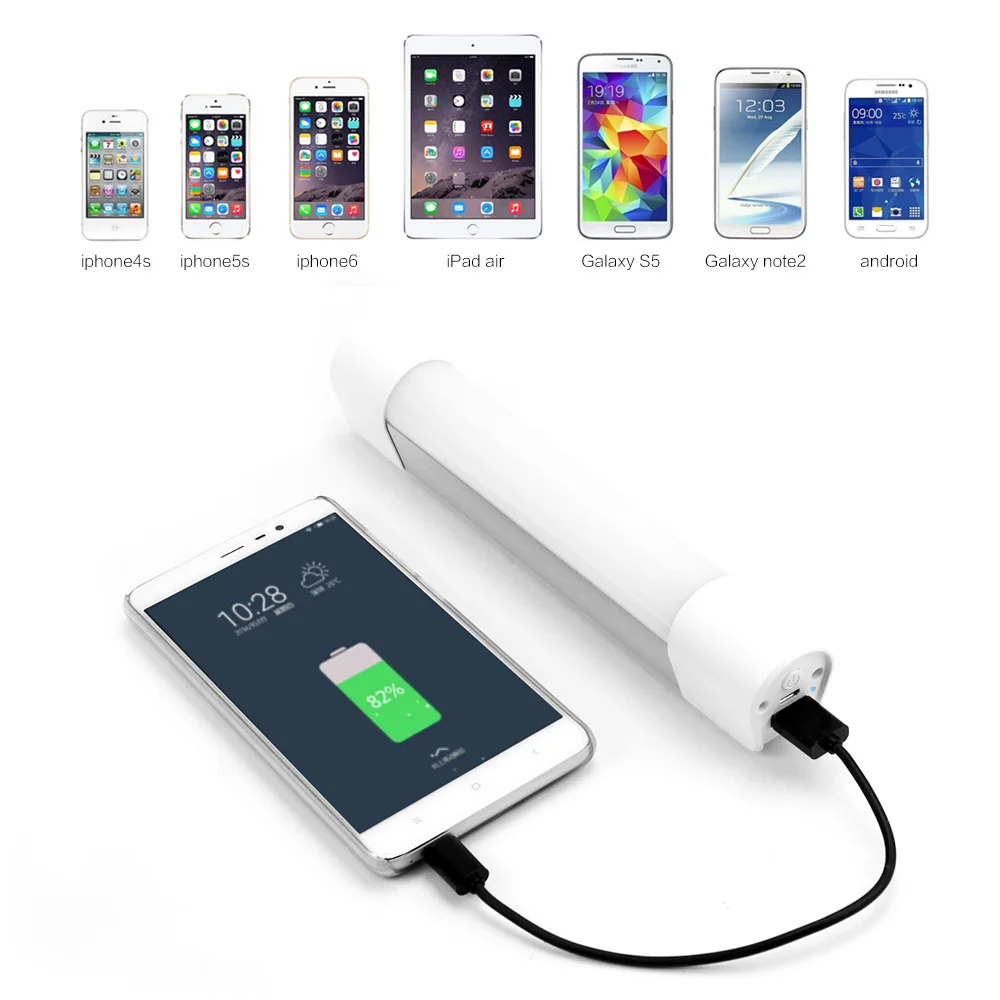 Portable LED Power Bank Rechargeable External Battery Pack for iPhone Smausng HTC Sony Nokia Huawei Xiaomi
