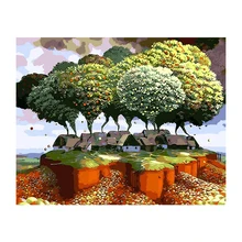 MOLEK DIY картина маслом по номерам комплект фруктовое дерево в небо абстрактный пейзаж акриловая живопись на холсте Современный домашний декор настенное искусство