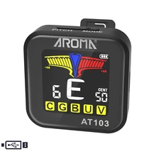 Aroma Clip On Tuner AT103 Power Rechargeable Chromatic For font b Guitar b font font b