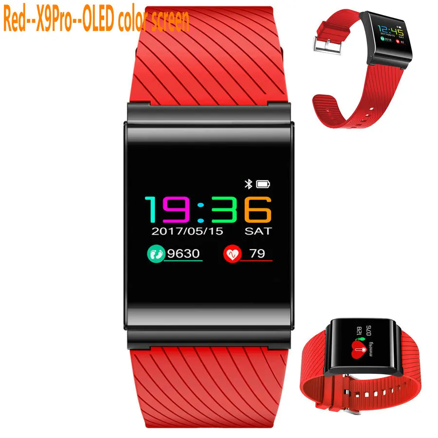 X9Pro smart bracelet    OLED color screen sports waterproof watch    Heart rate sphygmomanometer step smart bracelet