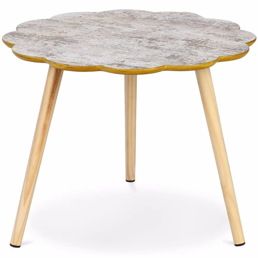Giantex Flower Shaped Coffee Table Sofa Side End Accent Table Living Room Furniture Home Living Room Furniture HW59262