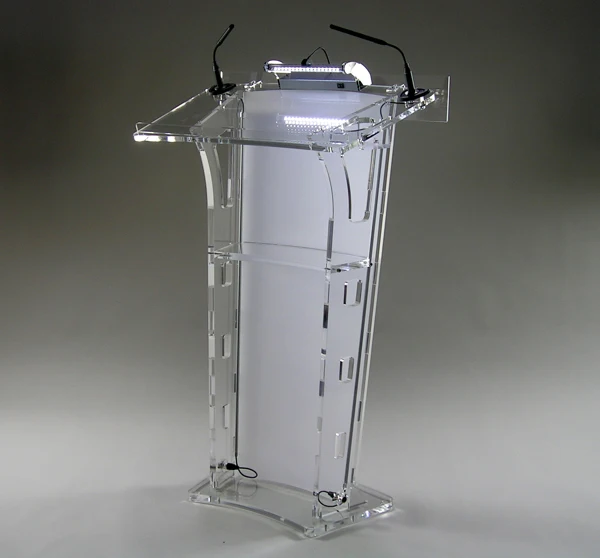 

Free shipping Clear Modern Lucite Lectern Church Pulpit Lectern Podium Rostrum Acrylic Lectern Podium
