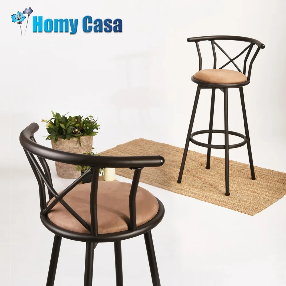 Stainless Steel Bar Stools Kitchen homycasa hailey bar stool bar chair synthetic leather rotating adjustable height stainless steel bar chair for kitchen