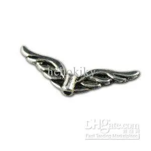 

300pcs Tibetan silver metal wings spacer beads A10743