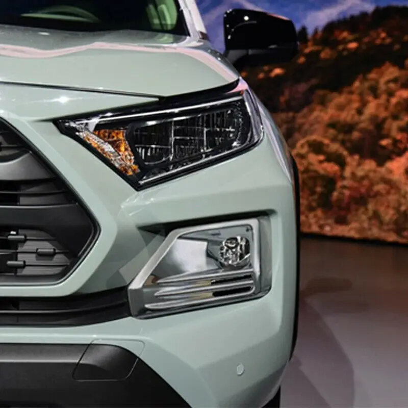 Для Toyota RAV4 Приключения ABS Chrome спереди задняя противотуманная противотуманных фар Крышка лампы обрезная рамка внешние аксессуары
