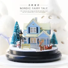 Милая комната Кукольный дом для кукол подарок на день рождения миниатюрные домики игрушки для детей деревянный дом-Скандинавская сказка