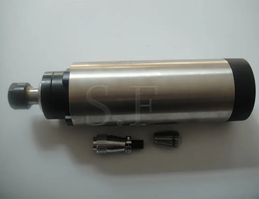 2.2KW cnc шпиндель с воздушным охлаждением, 24000 об/мин, ER20, 400 Гц диаметр 80 мм с 4 подшипниками внутри