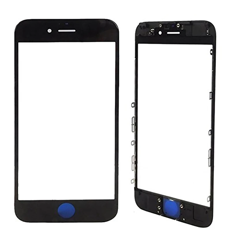 for iPhone 6 6 Plus 6s 6sp 7 7Plus Replacement Front Outer Screen Glass Lens Cover LCD with frame