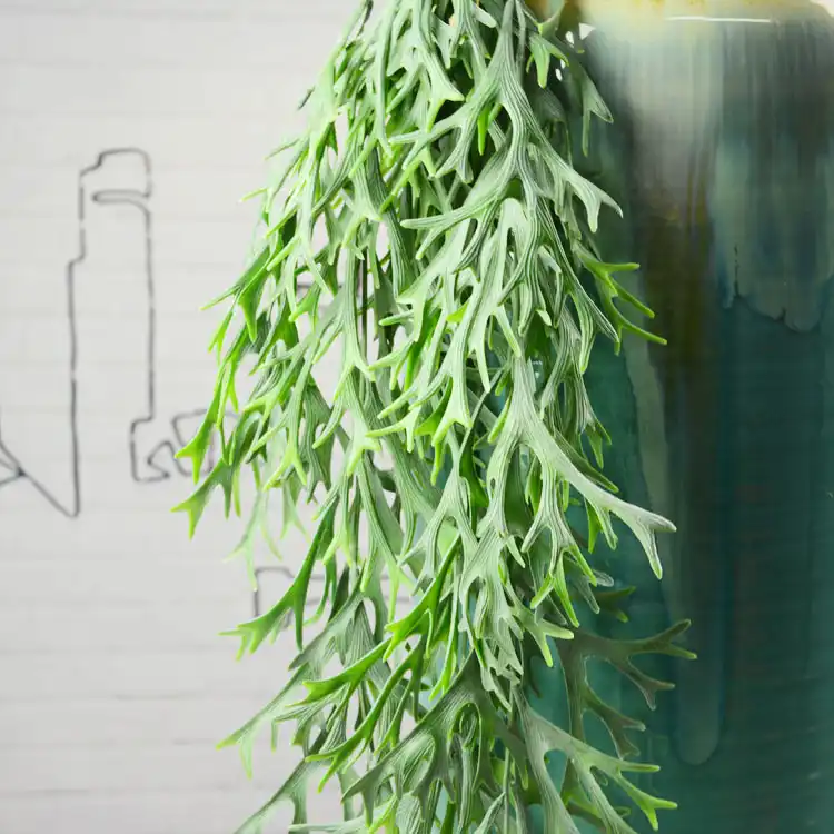 Christmas Artificial Plants Fake Antlers Leaf Bouquet Long Flower