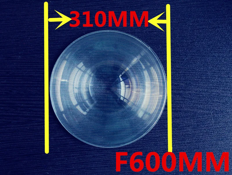 long Focal length 600mm Fresnel lens Diameter 310mm big size Round