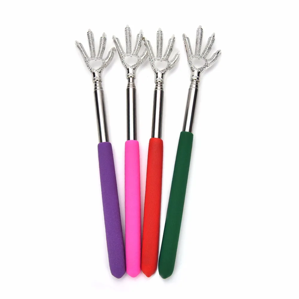 Telescopic Stainless Back Scratcher Portable Scalable Massage