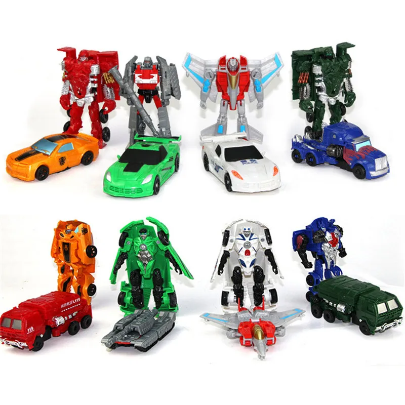 HOT Quality NEW Arrival 11cm Mini Classic Transformation Plastic Robot ...