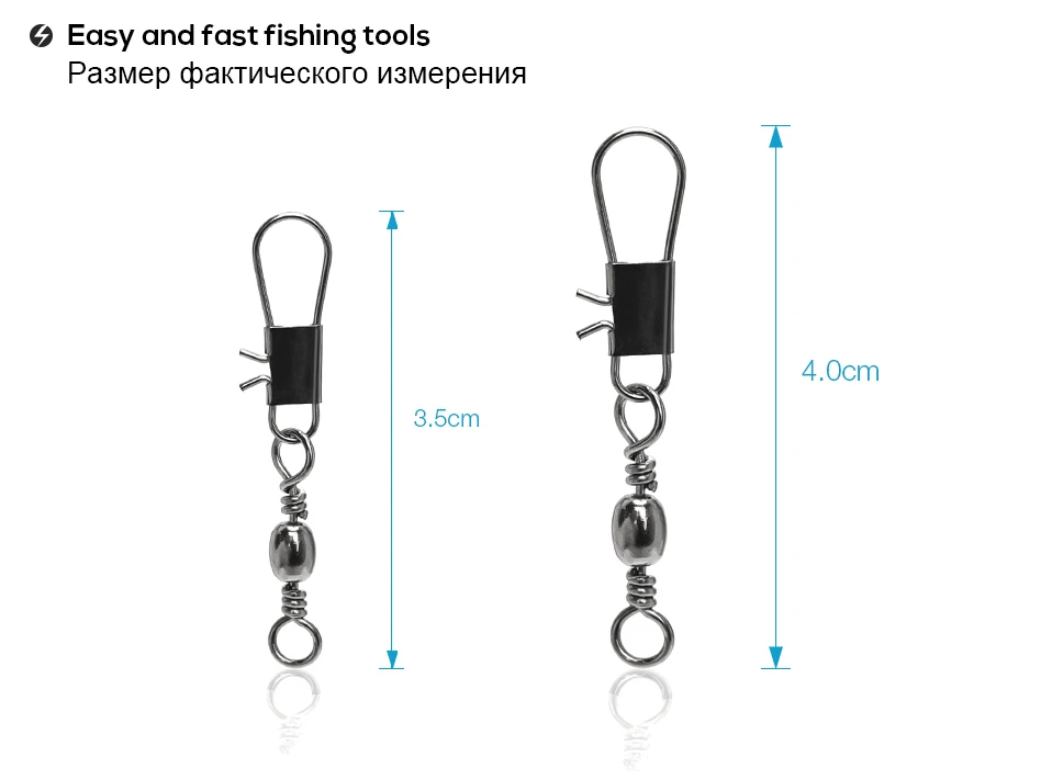 30 шт./лот 6#8# Нержавеющая сталь Вертлюги рыболовные соединители штырьковый подшипник роликовый оснастка поворотный рулон рыболовные снасти аксессуары