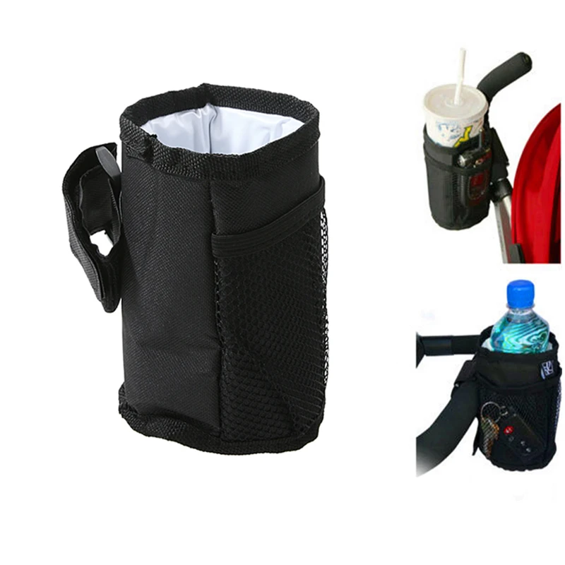 

Baby Stroller Bottle Cup Holder Bag Stroller Pushchair Pram Wheelchairs Drink Cup Milk Bottle Mug Holder Bags Stroller Accessory