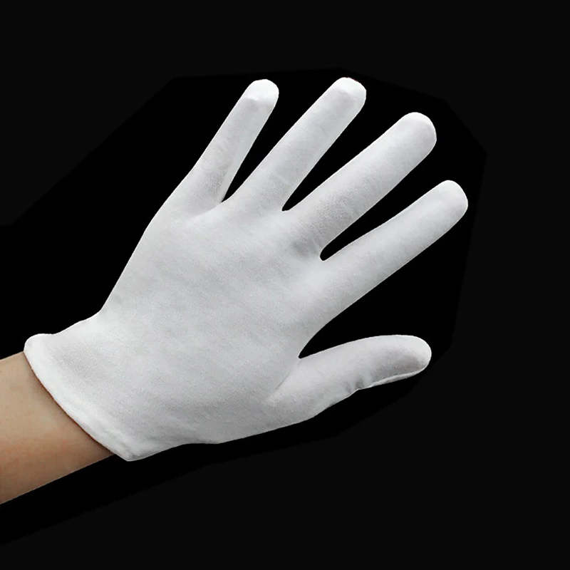 

high quality White gloves made of pure cotton labor work thin cotton etiquette reception parade performances of gloves