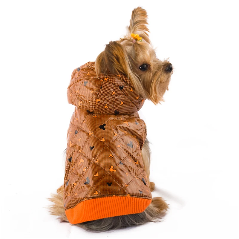 Wageton, одежда для собак,, одежда с капюшоном для домашних животных, зимняя куртка для чихуахуа, йоркширского терьера, 6 штук, разные цвета, 6 размеров