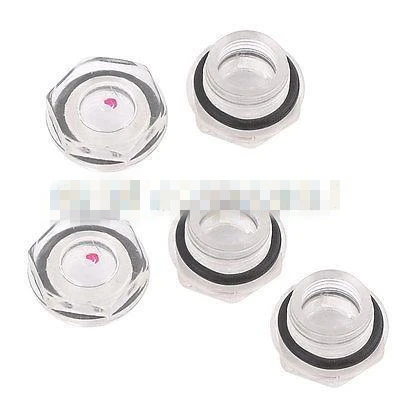 

5pcs 1/2" 21mm 3/4" 26mm Air Compressor Black Rubber Gasket Clear Plastic Oil Level Sight Glass M16/20/24/27/30/36/42/48*1.5mm