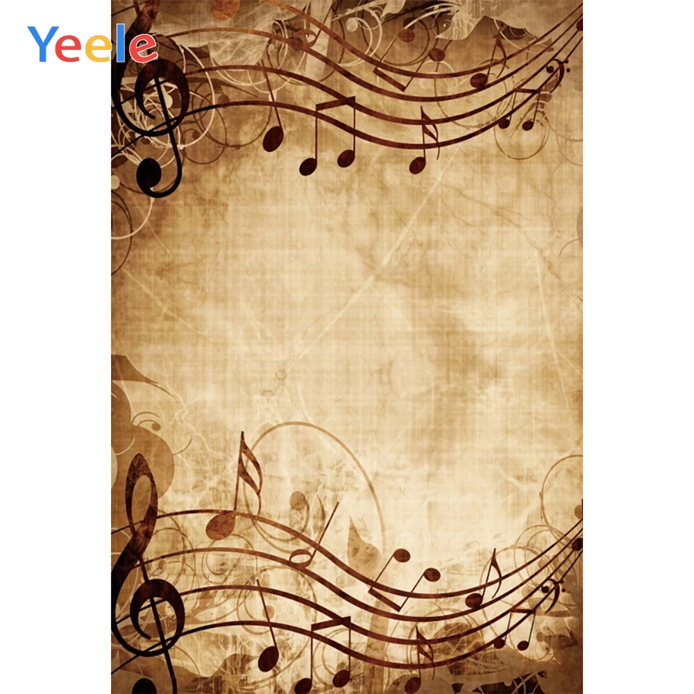 

Yeele Grunge Solid Music Lace Newborn Self Portrait Photography Backgrounds Personalized Photographic Backdrops For Photo Studio