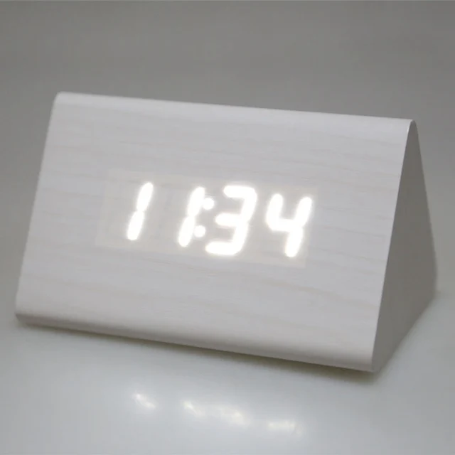 Brand New Mini Wooden Electronic Desktop Digital Table Clocks