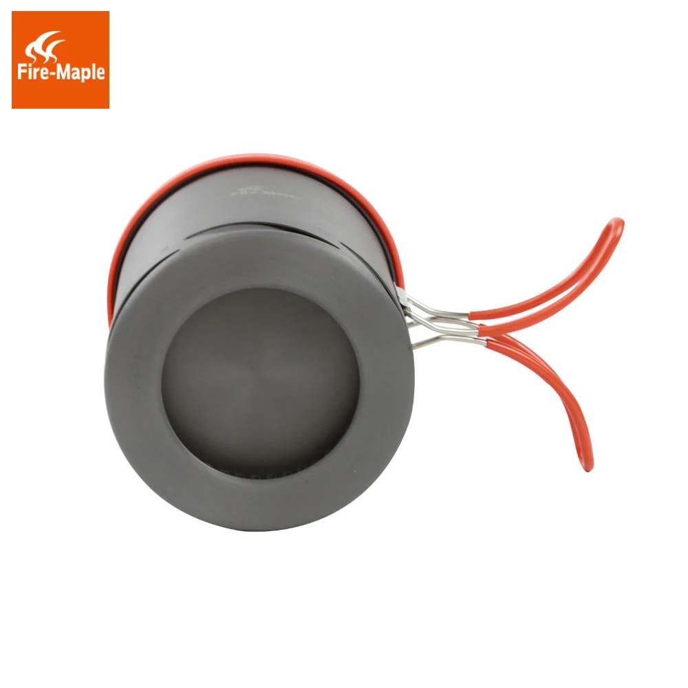 Fuego de arce de olla de Picnic 1L plegable ollas de cocina con bolsa de malla de FMC-XK6 al aire libre intercambiador de calor de utensilios de cocina