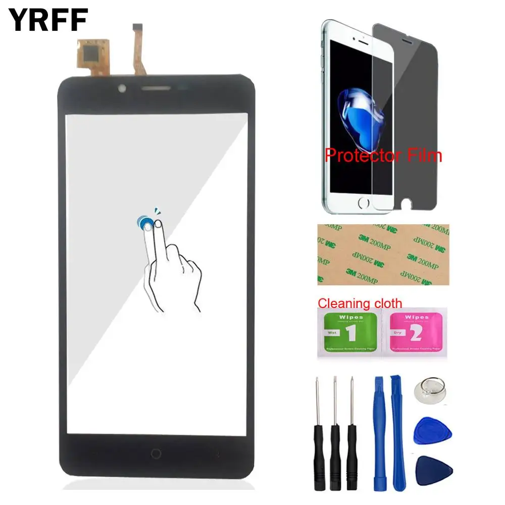  YRFF 5.0'' Mobile Touch Panel Front For Leagoo Kiicaa Power Touch Screen Digitizer Panel Glass Len 