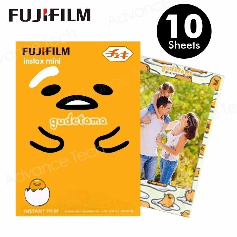 Новинка 2017 года Fujifilm Instax Mini 8 Плёнки Gudetama 10 листов Фотобумага для Fuji Instant Mini8 7 s 25 50 70