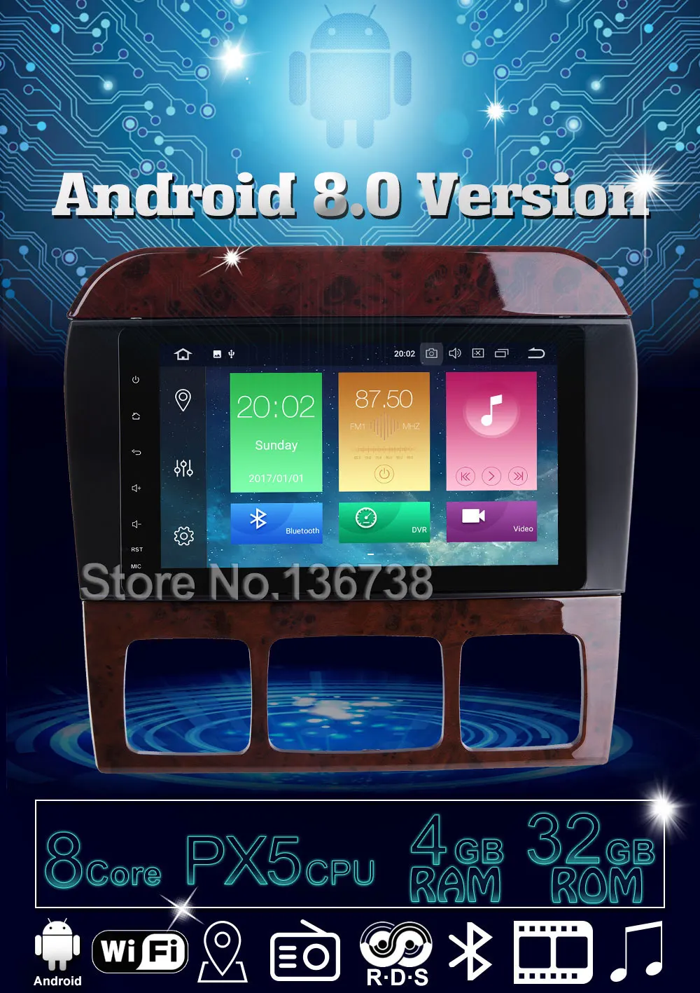 Clearance Octa Core Android 8.0 Car DVD Player For Mercedes Benz S CL Class W220 W215 CL Class W215 1998-2005.9 CL600 CL55 Car Radio GPS 4 Clearance Octa Core Android 8.0 Car DVD Player For Mercedes Benz S CL Class W220 W215 CL Class W215 1998-2005.9 CL600 CL55 Car Radio GPS 4